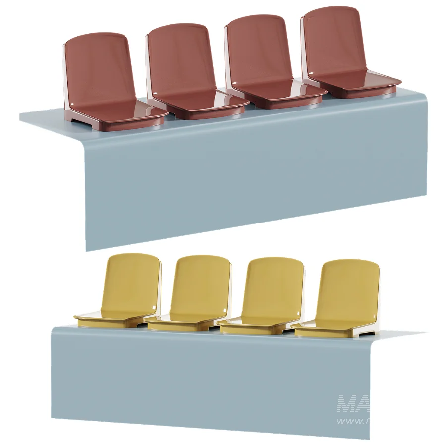Plastic stadium seats and grandstand chairs - Image 1