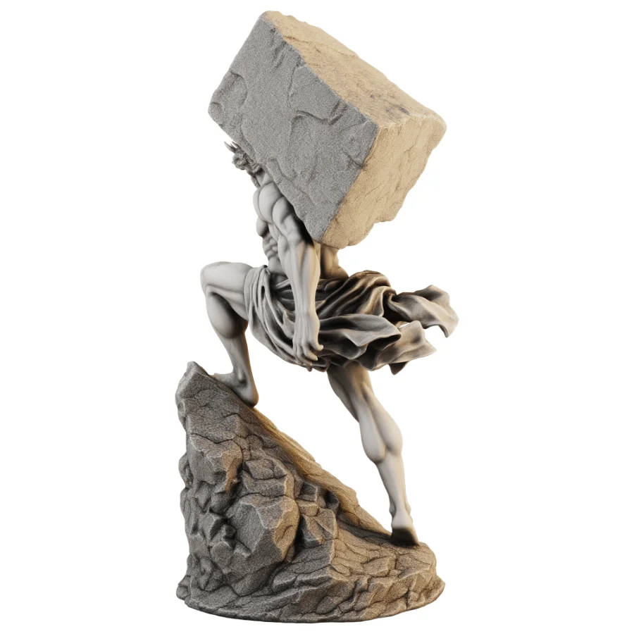 Atlas Burden Statue - Image 3