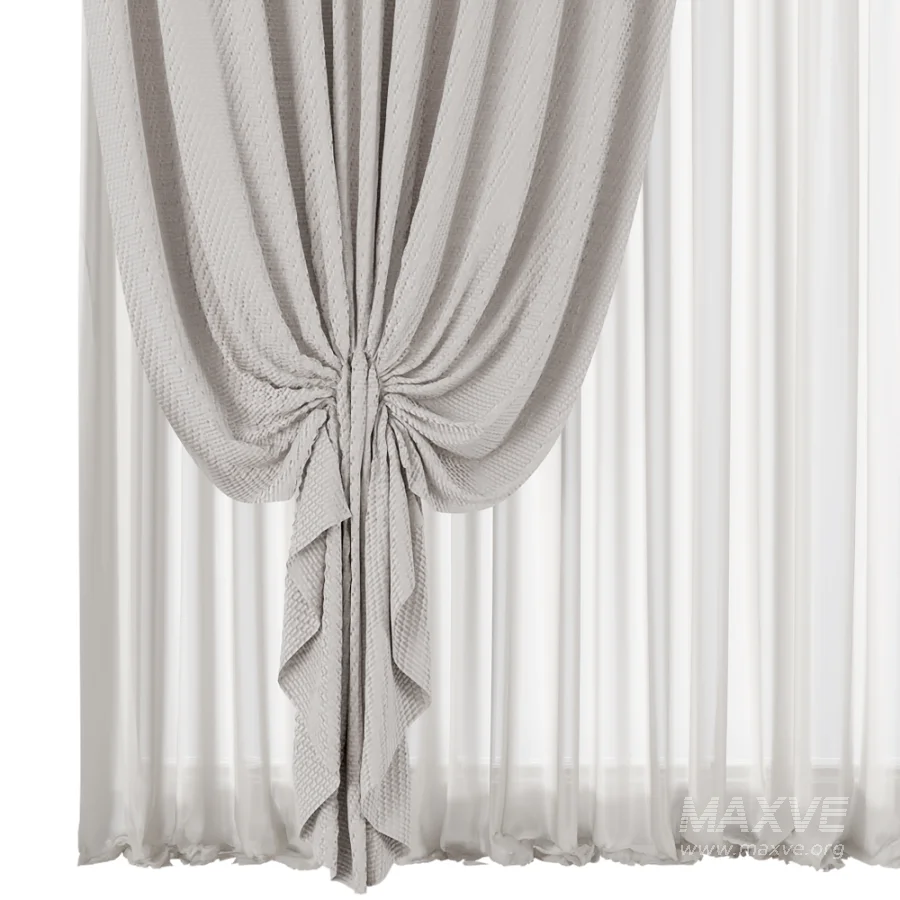 Silk and Cotton Curtain Set 129 - Image 2