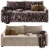 divan kartos velvet stone - Thumbnail 6