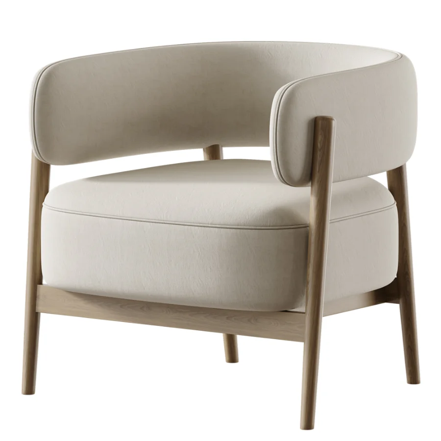 Marvin brown chenille swivel chair - Image 2