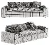 Algora White Performance Fabric Sleeper Sofa - Thumbnail 6