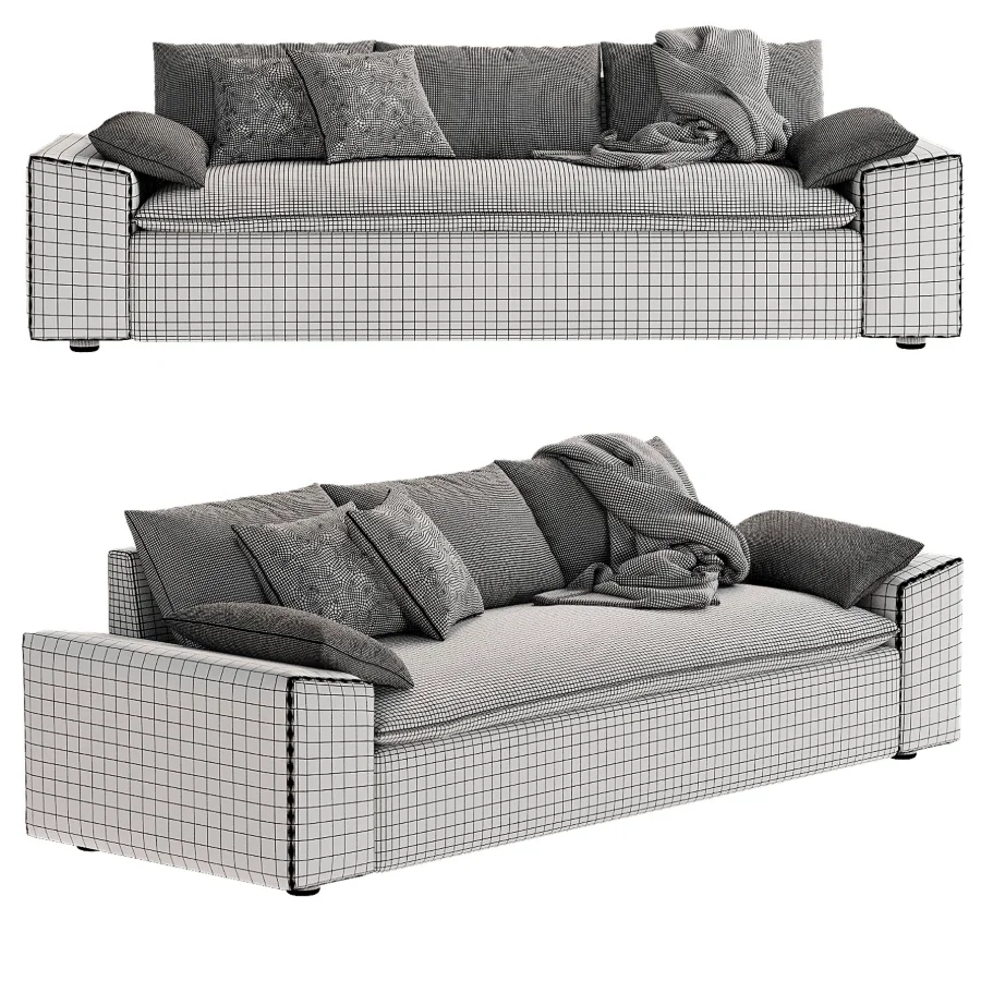 Algora White Performance Fabric Sleeper Sofa - Image 6