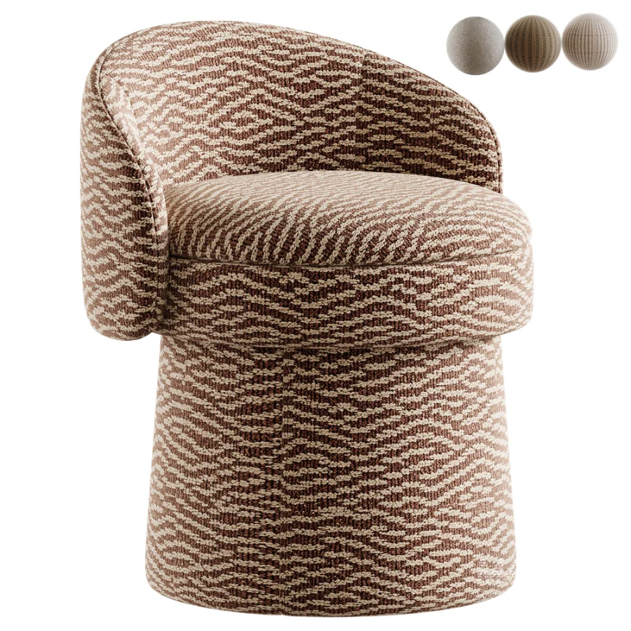 Ocotea Home Vanity Stool - Image 1