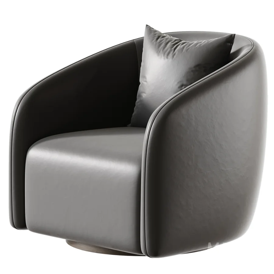 Modway Holland Curved Swivel Armchair - Image 3