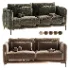 Rae Genuine Upholstered Sofa - Thumbnail 2