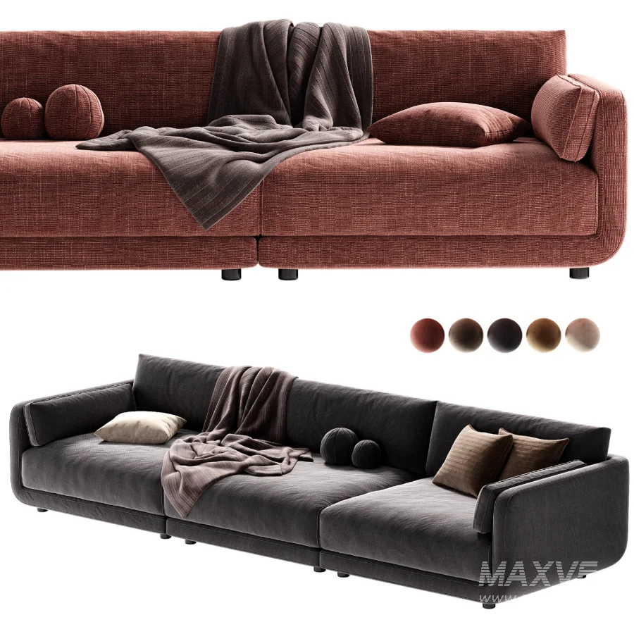 Naples Upholstered Sofa - Image 7