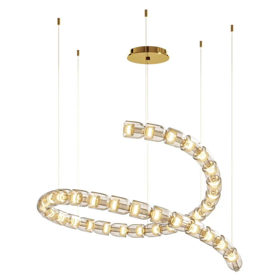 Gabriel Spiral Chandelier Led - Image 3