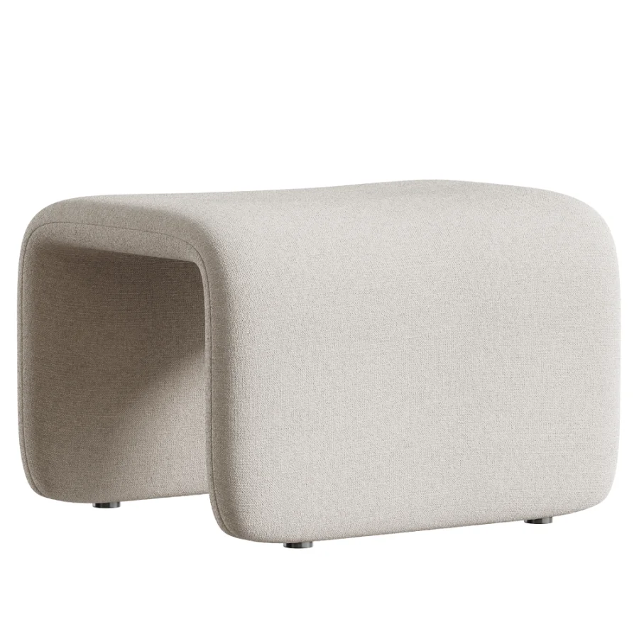 Etcetera Footstool Creme White - Image 3