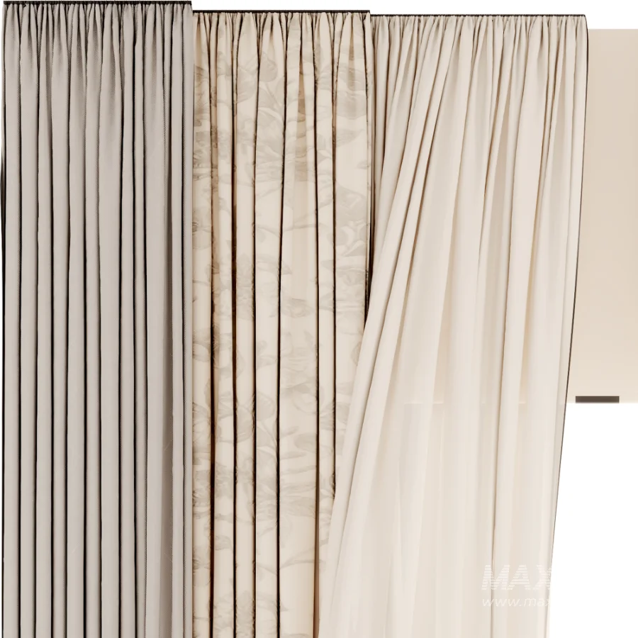 Silk and Cotton Curtain Set 132 - Image 2