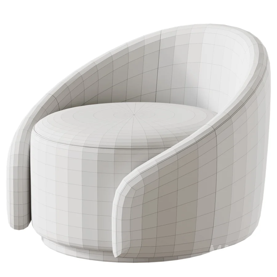 Aunna Upholstered Swivel Barrel Chair - Image 5