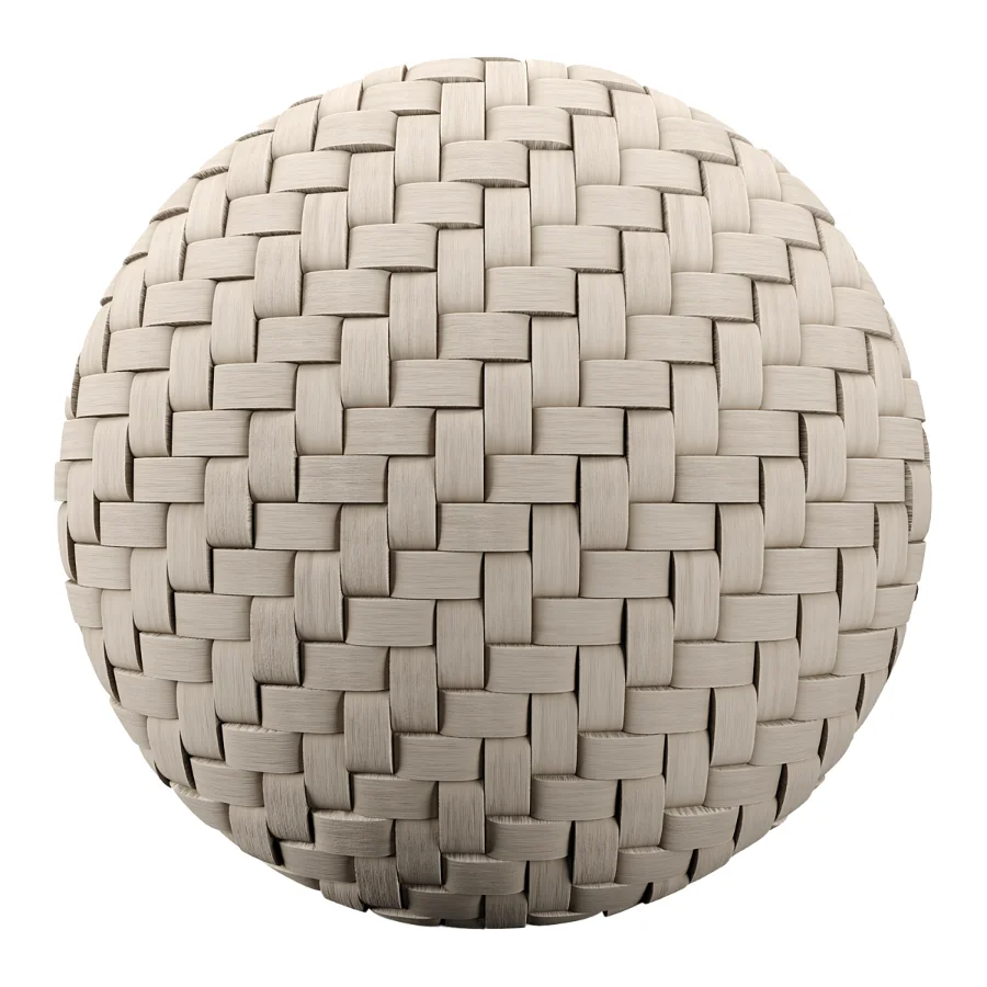 FB19 PBR Woven bamboo herringbone 4K - Image 3