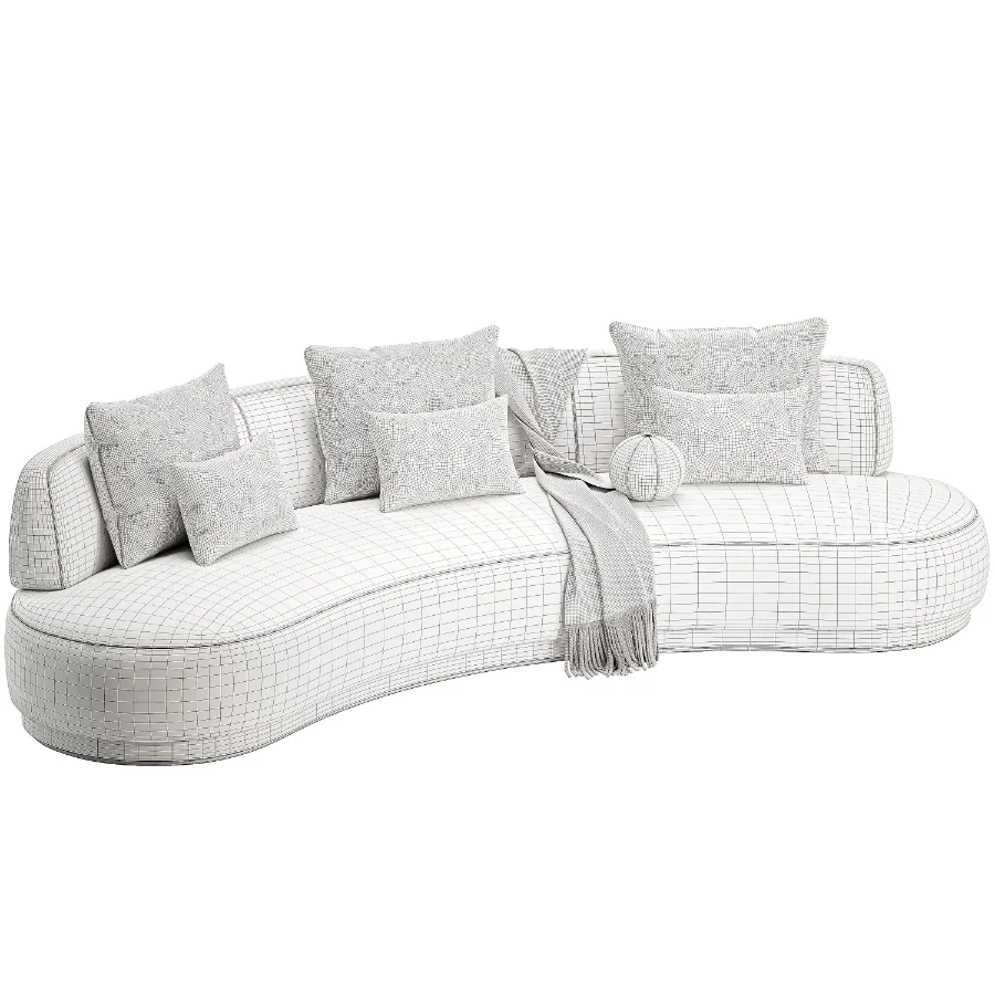 Amalfi Kidney Sofa-Harbour - Image 5