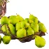 Green Pears & Decorative Branch Arrangement with Artistic Glass Vases - Thumbnail 2