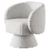 Modern Upholstered Swivel Barrel Chair - Thumbnail 5