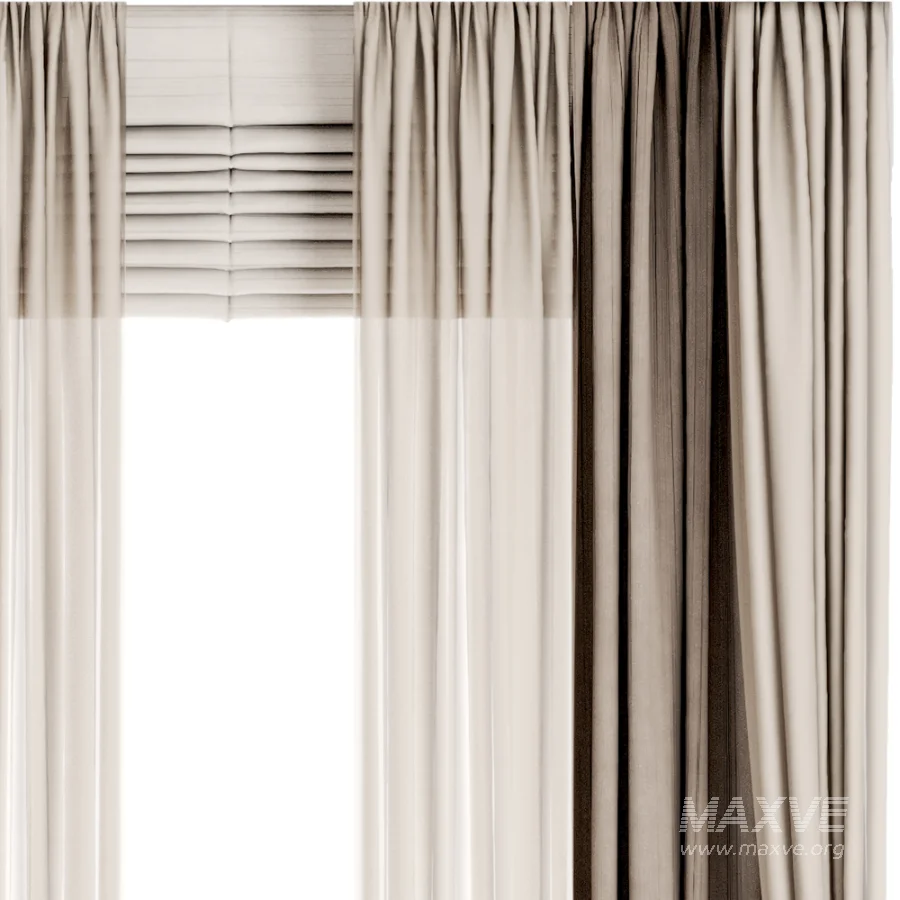 Silk and Cotton Curtain Set 122 - Image 2