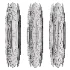 Pair of Grey Murano Glass Wall Sconces - Thumbnail 3