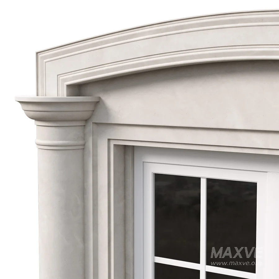 Architectural Classic Window 3D Model 14 - Image 5