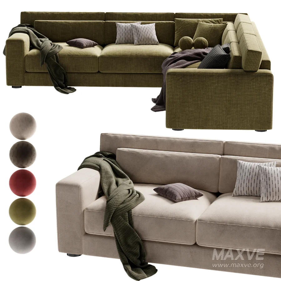 Retreat 3 Piece L Shaped Sectional Sofa - Image 2