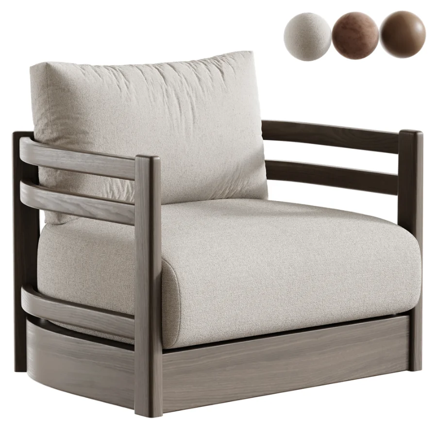 Safari Swivel Club Armchair - Image 1