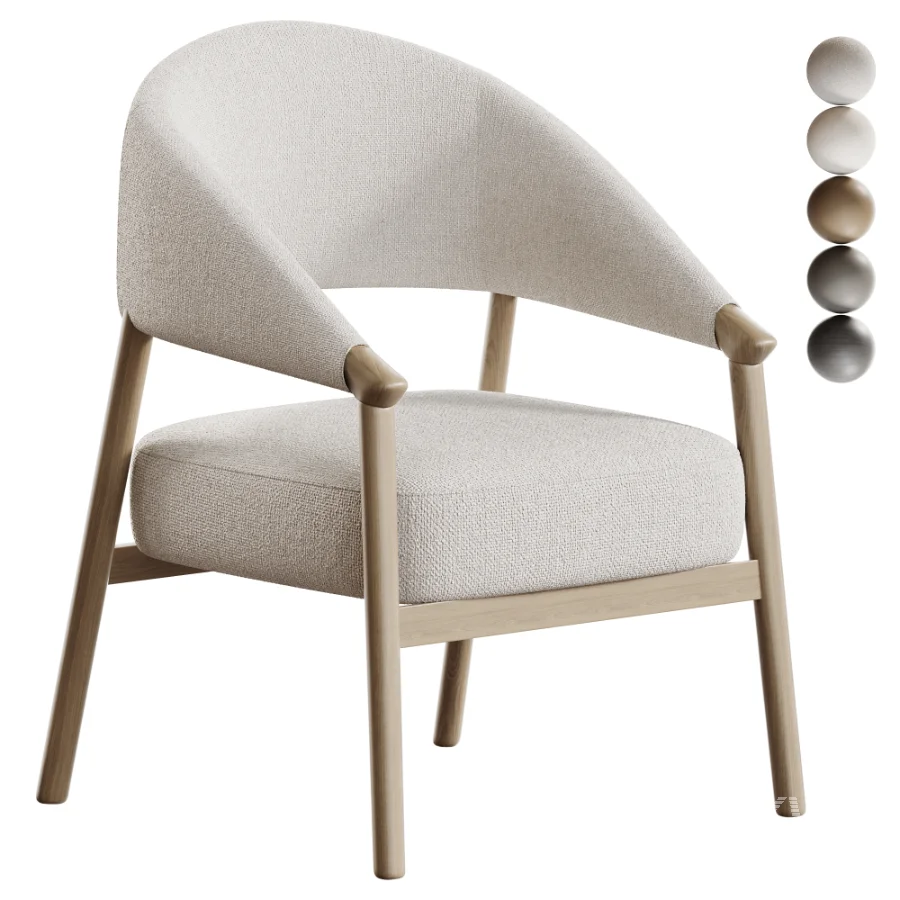 Japandi Accent Chair - Image 1