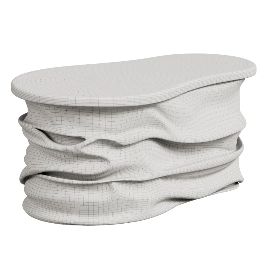 Dafne Pink Resin Coffee Table - Image 4