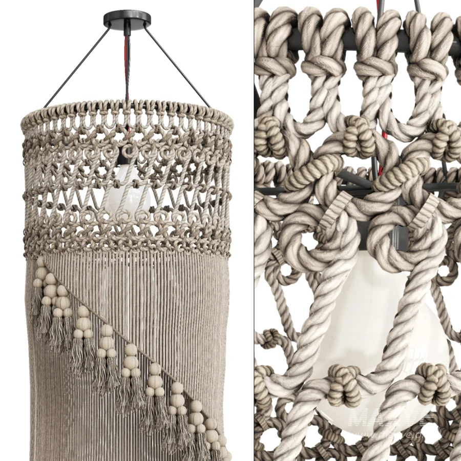 Macrame Pendant Lamp - Image 2