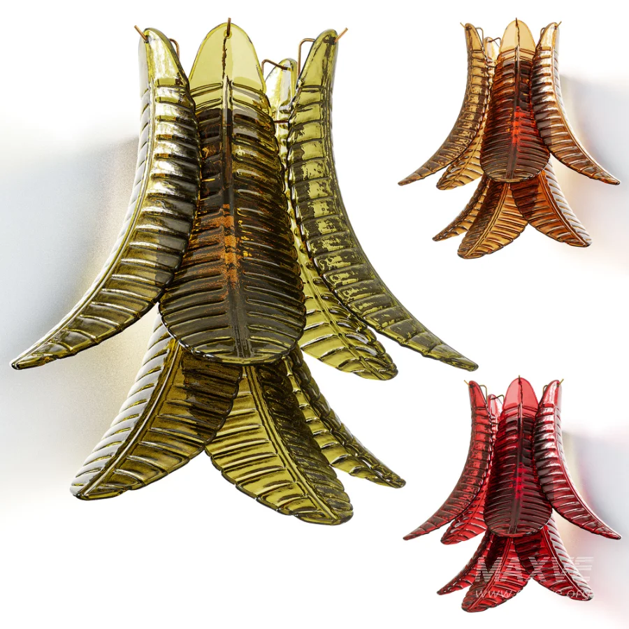 Murano glass wall lamp - Image 6
