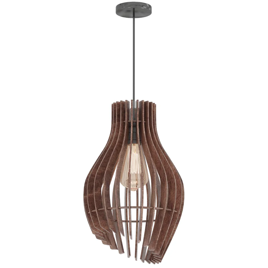 Plywood Pendant Lamp - Image 3