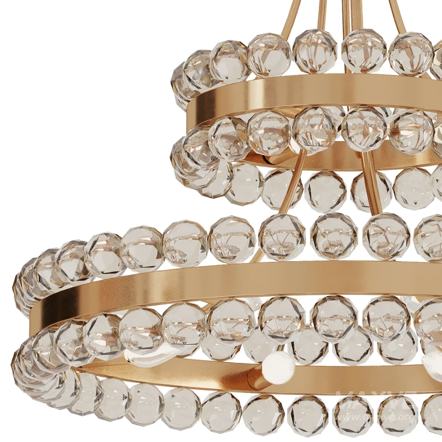 Bronze Modern Crystal Metal Chandelier - Image 4
