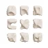 Wall Art Set of Modern Sculptural Clay Elements - Thumbnail 5