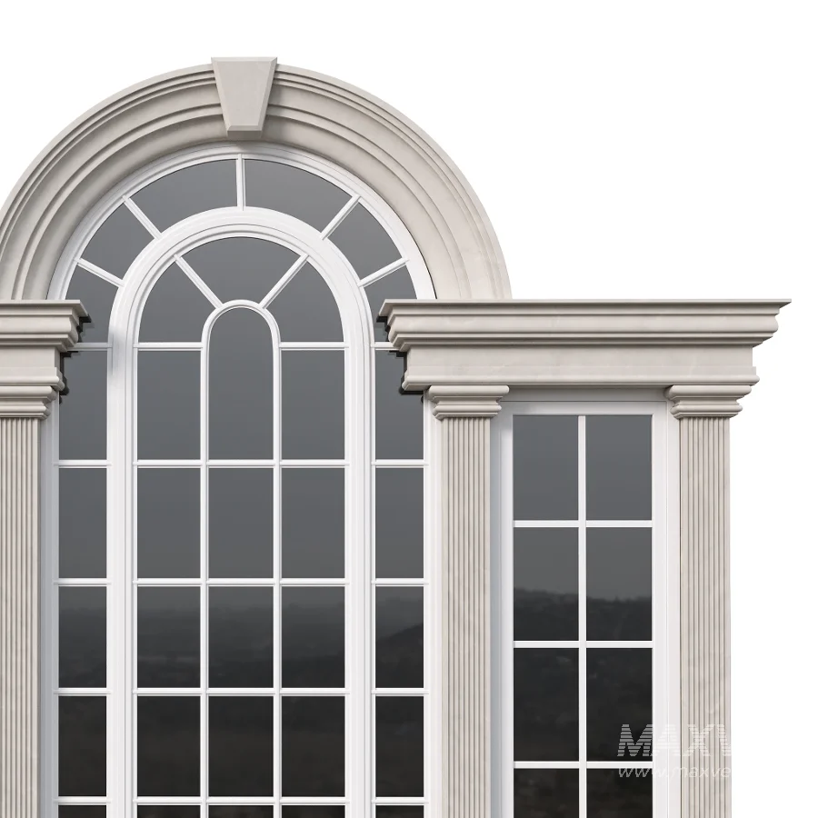 Architectural Classic Window 3D Model 15 - Image 2