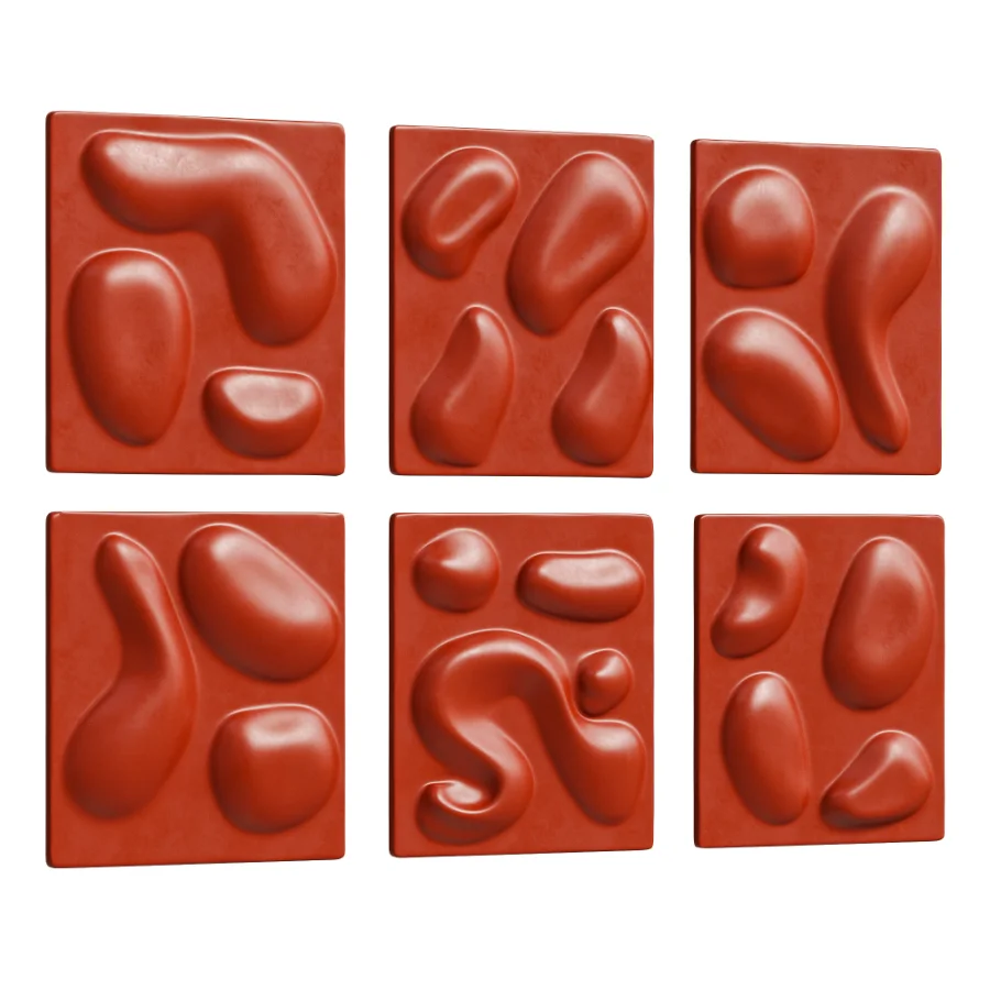 Wall Sculpture Set Modern Gold Relief 27 - Image 4
