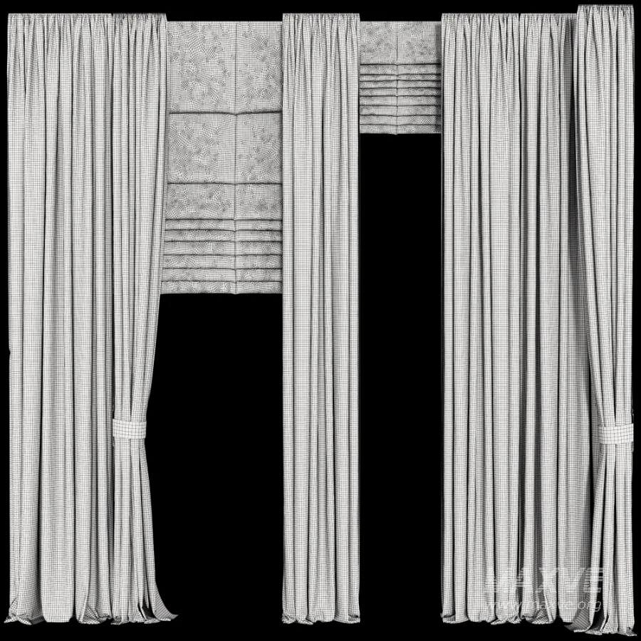 Silk and Cotton Curtain Set 122 - Image 6