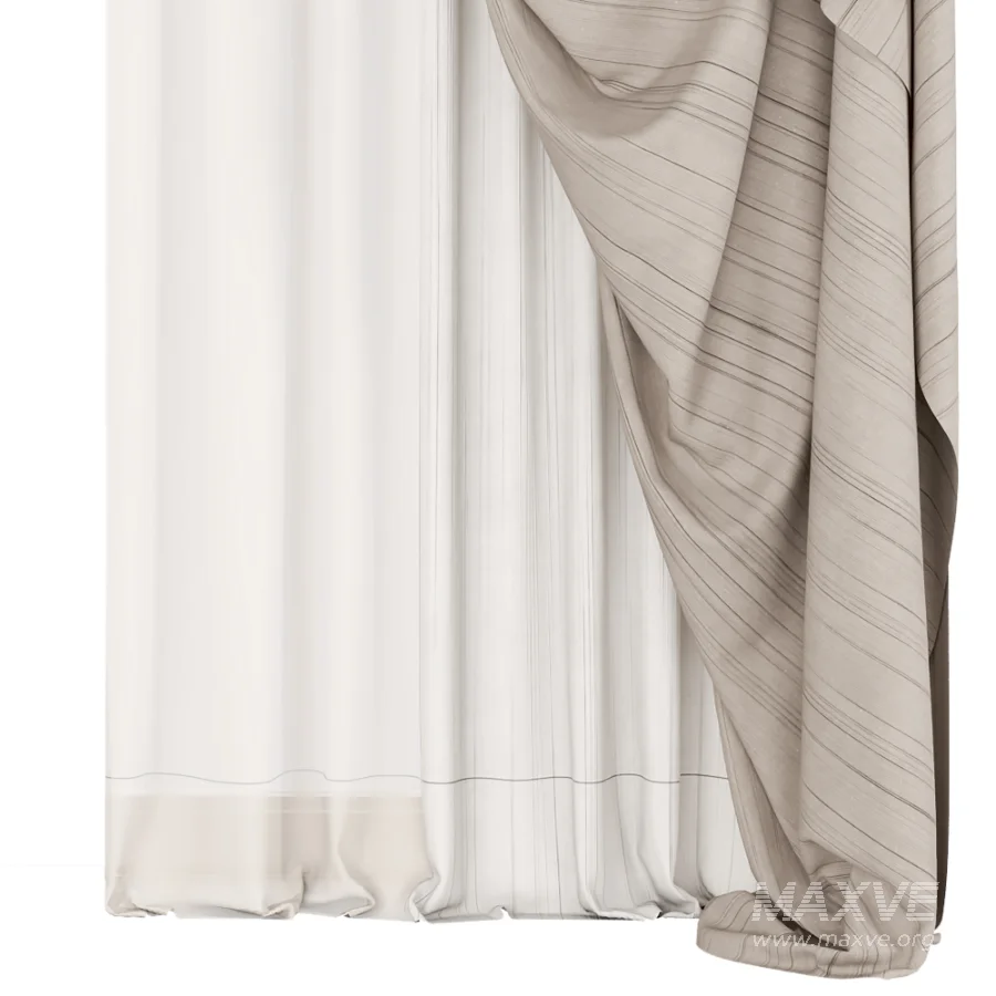 Silk and Cotton Curtain Set 128 - Image 2