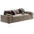 Algora White Performance Fabric Sleeper Sofa - Thumbnail 1