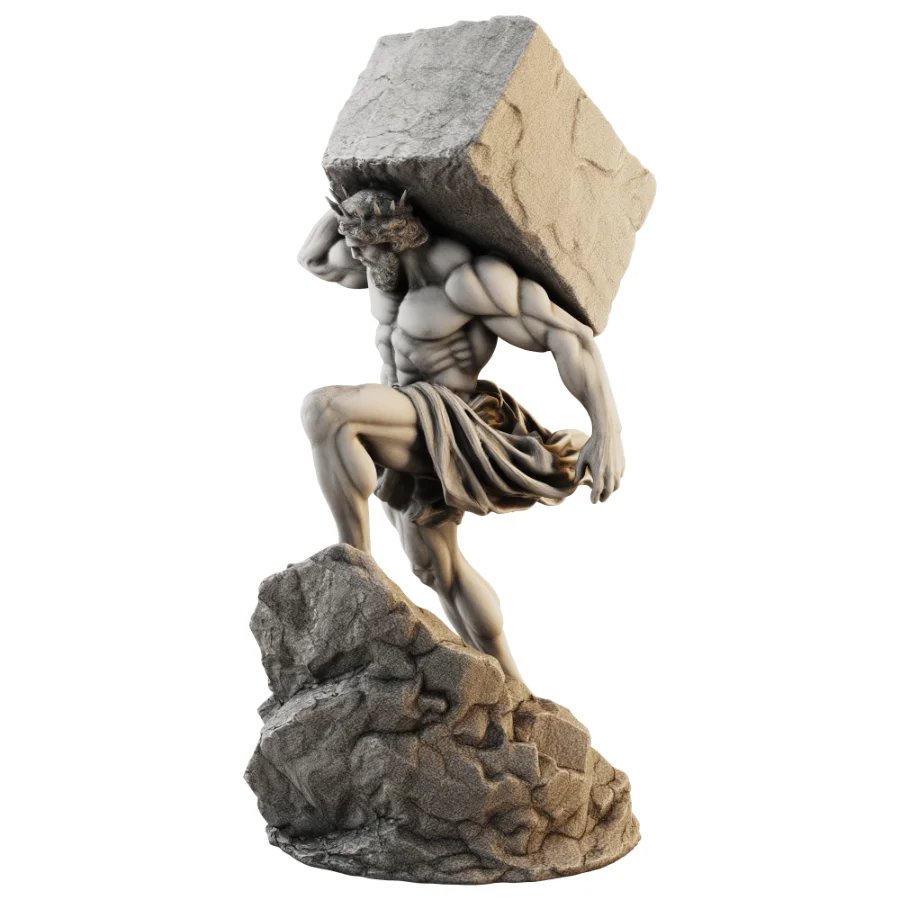 Atlas Burden Statue - Image 1