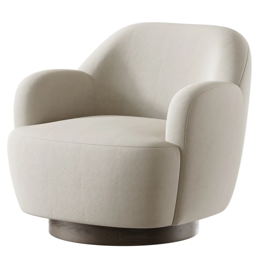 Spring Modern Upholstered Swivel Accent Chair - Image 2