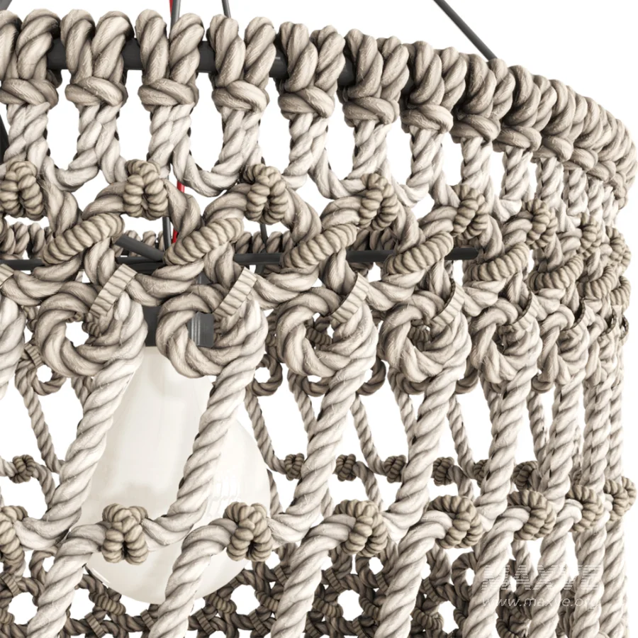 Macrame Pendant Lamp - Image 4