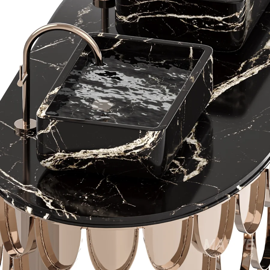 Brushed Brass Iron Washbasin - Image 5