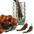 Dried Grass Arrangement with Glass Vase & Fruits - Thumbnail 3