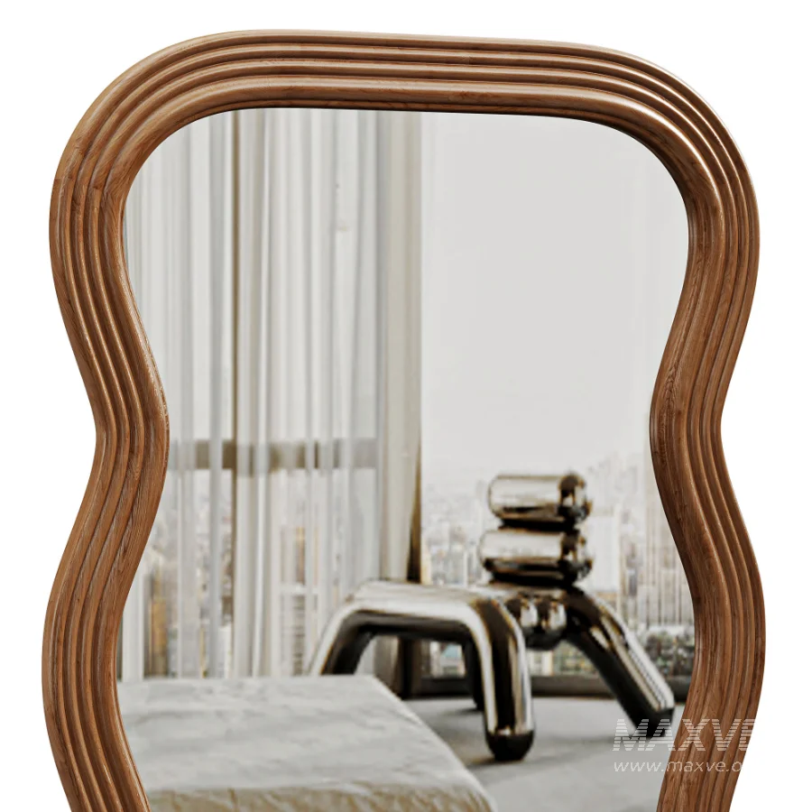 Frances Natural Floor Mirror - Image 4