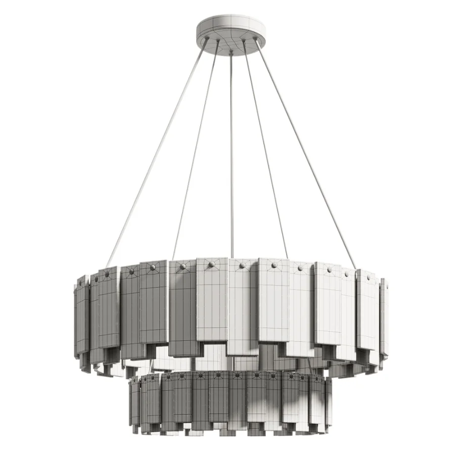 Celestial Alabaster Round Chandelier 2 - Image 1