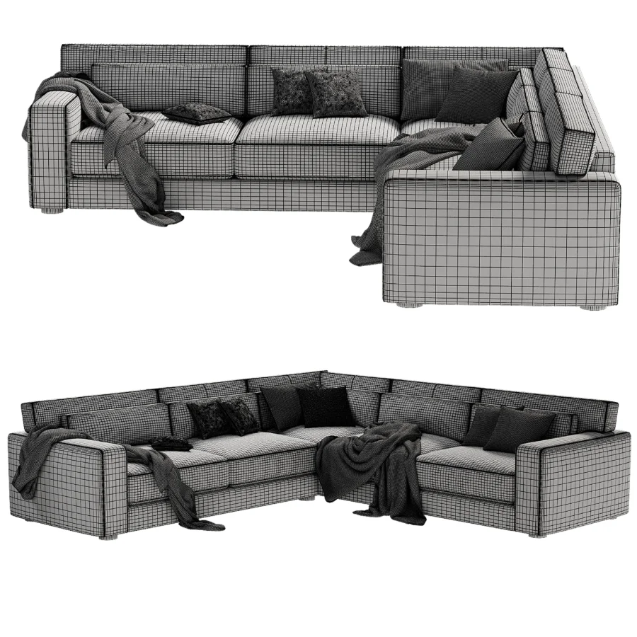 Retreat 3 Piece L Shaped Sectional Sofa - Image 3