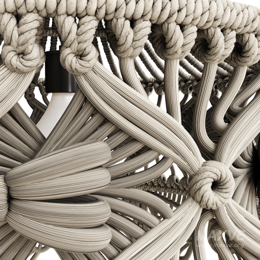Macrame Pendant Lamp - Image 5