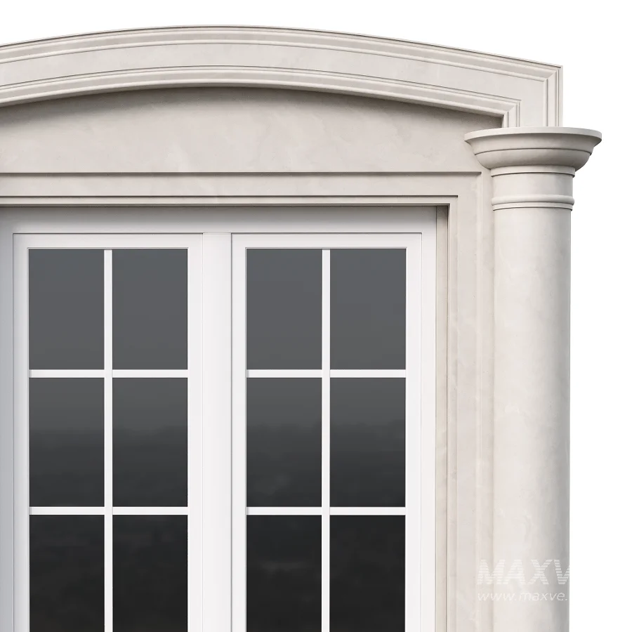 Architectural Classic Window 3D Model 14 - Image 3