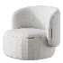 Pietra Curved Swivel Armchair - Thumbnail 4