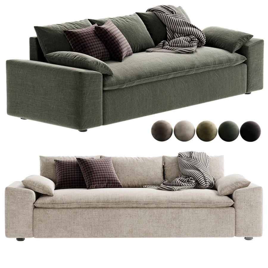 Algora White Performance Fabric Sleeper Sofa - Image 5