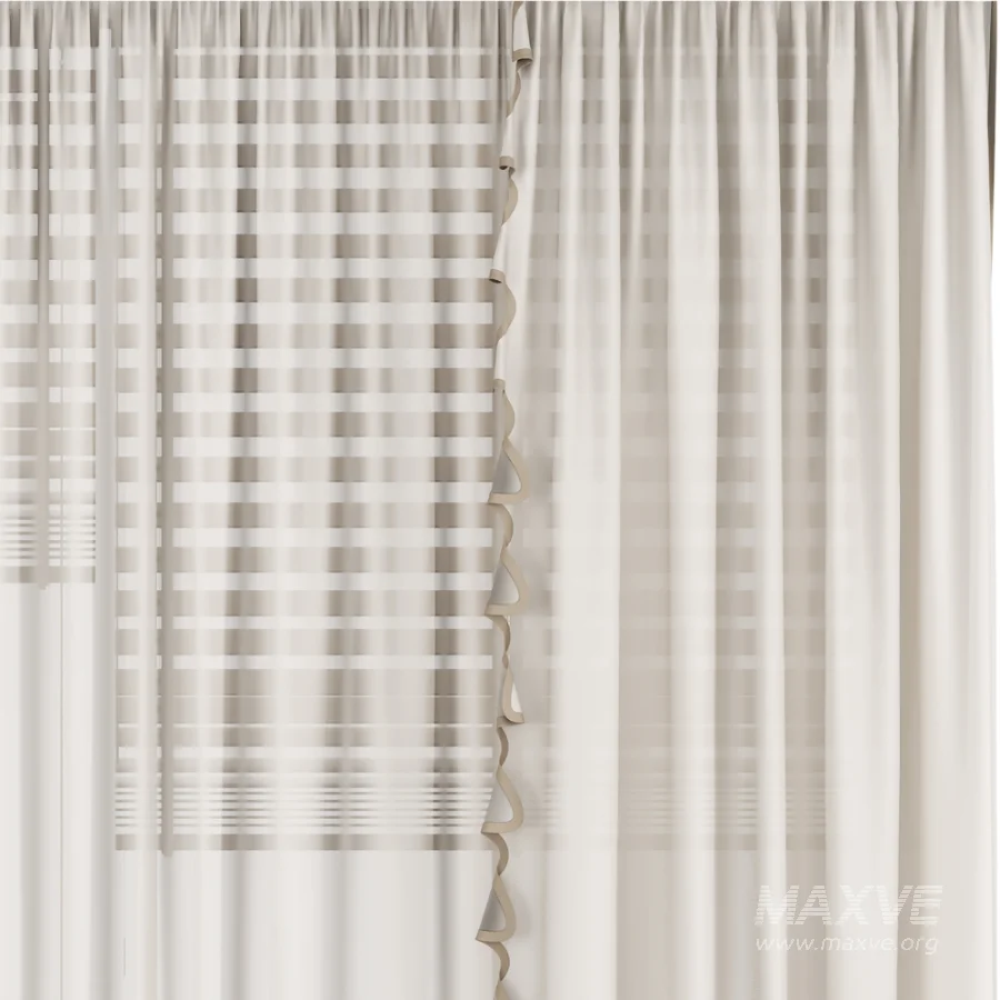 Silk and Cotton Curtain Set 127 - Image 2