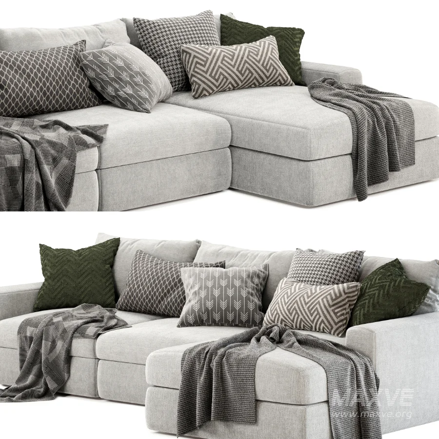 lounge sofa with chaise - Image 3